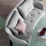 Bequemes, gestepptes Sitzkissen für Lovy Sofa von Bonaldo