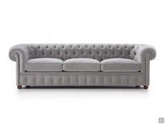 Maxi 3-Sitzer Sofa cm 250 Chester gepolstert in Azimut Samt