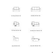 Schema des Sofas Vulcano mit Aufstehhilfe