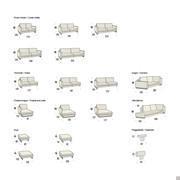 Oakland 3-Sitzer Sofa mit abnehmbarem Bezug - Schema der Module