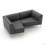 Alias kleines Sofa für das Wartezimmer mit 2 asymmetrischen Sitzflächen