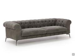 Modernes Capitonné Bellagio Sofa in linearem Modell 3-Sitzer Maxi