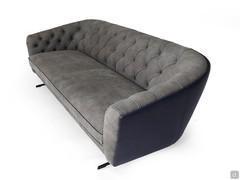 Modernes Chesterfield Sofa Yale in zweifarbigem Leder