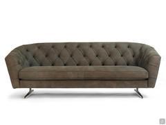 Capitonné Sofa Yale bezogen in Leder