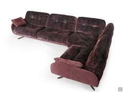 Belfast Ecksofa mit zweifarbigem Bezug und Retro-Charme