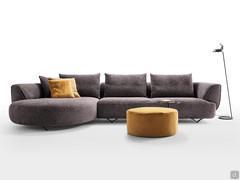 Galway modernes Sofa mit geschwungener Ottomane, bestehend aus Endstück 215 cm und Chaiselongue 143 x 178 cm