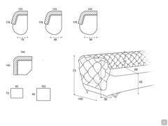 Modularität Chaiselongue, Ecke und Hocker