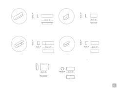 Phil-Sofa mit integriertem Bücherregal von Bonaldo - Lederzubehör und Dekokissen, optionales Zubehör, um das Phil-Sofa zu personalisieren und funktioneller zu gestalten