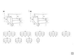 Modularität und verfügbare Maße für das Sofa Malibù