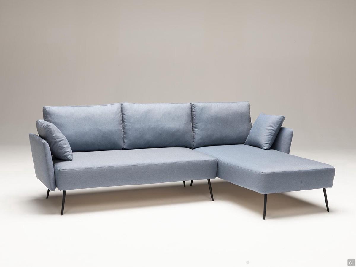 Sofa Toledo mit reduzierte Tiefe Chaise Longue 233 cm t.153