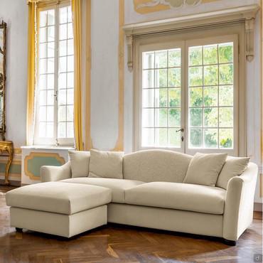 Klassisches Sofa mit Hocker Rodomonte