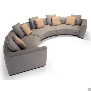 geschwungenes modulares Design-Sofa Preston