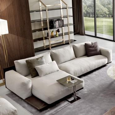 Victor Sofa mit Chaiselongue mit Luxus Design