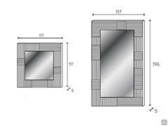 Diagramme und Maße des Spiegels Field in den beiden verfügbaren Modellen