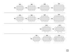 Wave tisch mit Glasplatte - Sitzplatzschema tisch