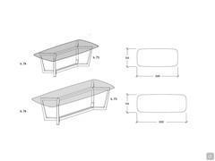 Diagramme und Maße des Pearl-Tisches