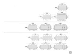 Zentrum Tisch - Tischlayout