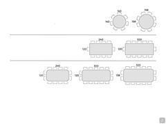 Atriumtisch mit Keramiksteinplatte - Sitzplatzschema tisch