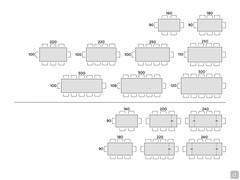 Shore Big Table  - Sitzplatzschema tisch