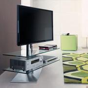 Drehbarer TV-Halter in Metall und Glas Vision con Cattelan