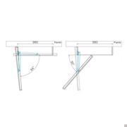 Technisches Produktschema TV-Halter Swing mit Stauraum