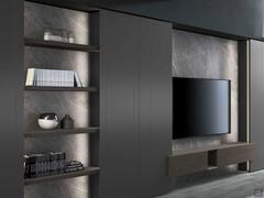 Laminam Gray Keramik Stein Boiserie Panel