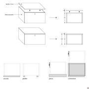 Unterschrank mit Klapptüren Plan - inklusive Abdecktop und Typologie der  Installation