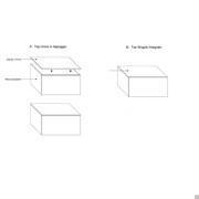 Oberflächentyp Schema - A: Einzelne Arbeitsplatte - B: Einzelne integrierte Platte