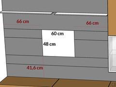 FreeHand 13: Schematische Darstellung der TV-Tür-Fensterung, immer mittig zur Verkleidung positioniert, unabhängig von Modell und Richtung