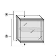 A: Hintere Seite der Oberseite und des Bodens lackiert matt oder micalisiert // B: vordere Seite der Oberseite und des bodens in Metallblech lackiert oder micalisiert 