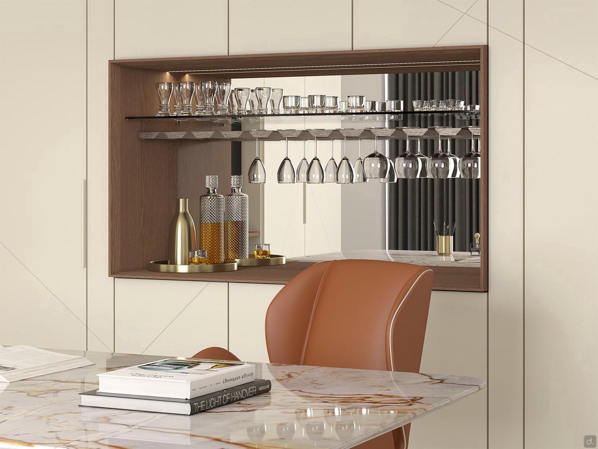 Modernes Wohnzimmer Barschrank Lounge