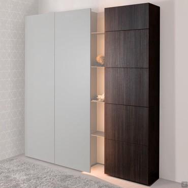 Eleganter und modularer Schuhschrank aus Holz Plan