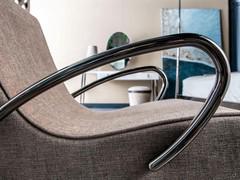 Detail of the curved tube structure that forms two armrests