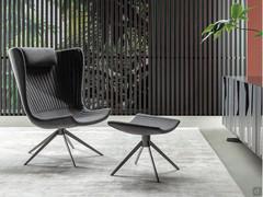 Wrap-around and swivel armchair Colibrì by Bonaldo