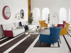 Doyle armchairs pair perfectly with the sofa from the same collection