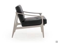 The Amaya armchair features high-quality wood crafting