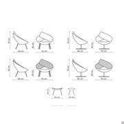 Diagrams and measurements for the Lock armchair