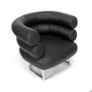 Bibendum armchair created by Eileen Gray with leather cover