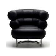 Bibendum armchair created by Eileen Gray with leather cover