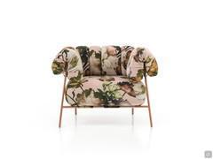 Armchair Tirella by Bonaldo with painted metal frame