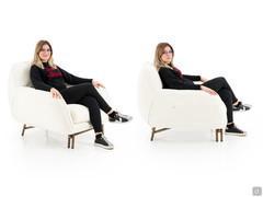 Armchair Venice, with enveloping and comfortable seat