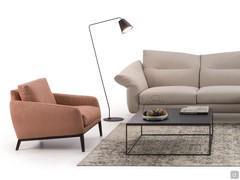 Medea matched with a modern and contemporary comfortable sofa for the livingroom called Carnaby