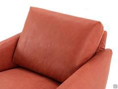 Detail of the leather back cushion