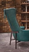 Laurel armchair with metal structure