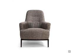 René reading armchair with curved armrests