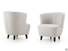 Overview of Serena armchair front and back