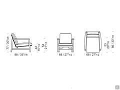 Halley armchair - measurements