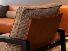 Halley armchair with exquisite sartorial stitching 