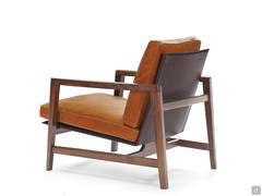 Halley armchair with low back