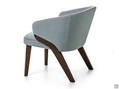 Rear view of the lounge armchair Matilde